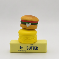 Jouet anti-stress en mousse PU à remontée lente, en forme de hamburger au beurre, mignon et souple