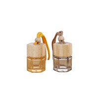 Botol Aromaterapi Kaca Berwarna Heksagonal 8ml Baru, Pengharum Mobil, Liontin Botol Parfum, Diffuser Mini Dalam Ruangan, Sampel Parfum