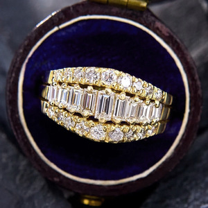 Anello con Design Geometrico Francese, Anello Classico da Donna - Product Image 3