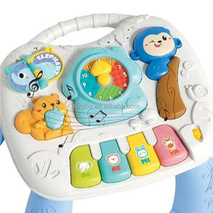 Centre d'activités d'apprentissage musical multifonctionnel Jouet en plastique pour bébé de 6 12 <span class=keywords><strong>18</strong></span> <span class=keywords><strong>mois</strong></span> Table de <span class=keywords><strong>jeu</strong></span> - Product Image 2