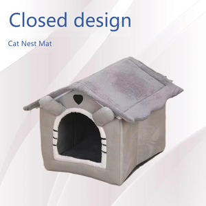 Cama para Mascotas Plegable, Extraíble y Lavable, con Diseño de Animales, para Perros Extra Pequeños y Gatos Pequeños - Product Image 2