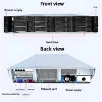 Serveur de stockage de données en rack 2U OEM, double disque dur SAS SATA 3,5 pouces à échange à chaud, serveur de stockage NAS IPSAN 10GbE ISCSI