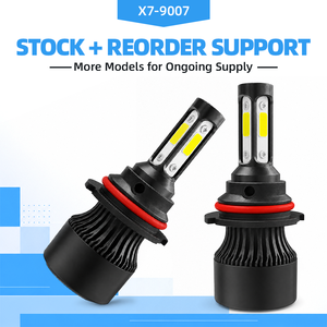 X7 9004 9007 หลอดไฟหน้า LED HB1 HB5 21W 2200LM ลำแสงคู่ 8V-48V สำหรับเปลี่ยนหลอดฮาโลเจน - Product Image 1