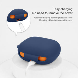 Funda para auriculares para <span class=keywords><strong>Beats</strong></span> Powerbeats Pro 2, Protector de silicona para auriculares, funda para BUDS, carcasa para auriculares inalámbricos, llavero de piel - Product Image 2