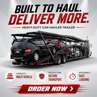 2 essieux 3 essieux Double Deck Auto Car Carrier Truck Trailer Transport Trailers for African