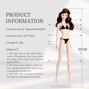 Version Or Blanc de la Poupée Supermodel <span class=keywords><strong>avec</strong></span> un Corps Articulé KELLY 32 Cm Vente Chaude à l'International Comme Jouet Tendance - Product Image 2