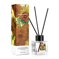 Diffuseur de parfum en verre de 50 ml, écologique et sans alcool, parfum longue durée, décoration luxueuse pour la maison