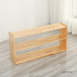 Armadietto ad angolo Montessori in legno massello Design moderno libreria asilo armadietto giocattolo combinazione libreria per bambini - Product Image 5