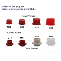Conector de inyector Common Rail diésel, sombrero antipolvo 350 uds, tapón antipolvo de tubo de aceite de bomba de combustible M12 M14 M16 M18