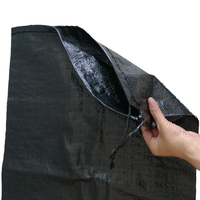 Sacs de sable noirs vides en polypropylène tissé robuste de 48 cm x 62 cm avec protection UV