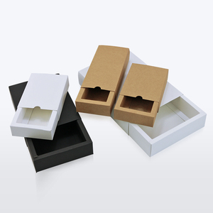 Wholesale Printing Hard Rigid Cardboard Luxury Sliding Box With Ribbon Rope Gift Sleeve Drawer Box Packaging