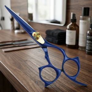 Ciseaux de salon de coiffure professionnels en acier inoxydable avec pointe de lame tranchante ciseaux de cheveux de beauté à poignée droite - Product Image 2