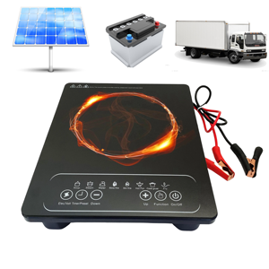 Precio Competitivo OEM/ODM Cocina Solar Individual Portátil a Batería 1200W Impermeable con Control Táctil Placa de Inducción - Product Image 1
