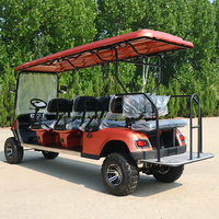 Voiture de golf électrique 8 places avec batterie au lithium 5 kW en acier tout-terrain pour la chasse Voiture de golf