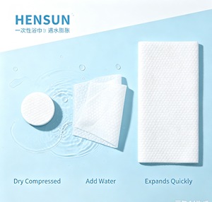 Serviette de bain jetable en coton compressé tissé à séchage rapide, grande taille, serviette de bain magique - Product Image 2