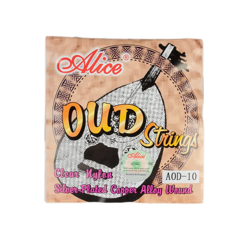 Naomi Hoge Kwaliteit Alice AOD-10 Nylon Met Verzilverde Wond 10 String Oud Snaren Set Voor Oud Beginners En liefhebbers