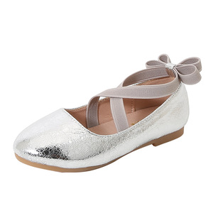 Chaussures de Danse de Performance Princesse Style Western Filles Nouvelle Collection Semelle Souple Cuir Poudré Or Argent Scintillant Été - Product Image 6