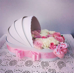 RM-cesta de flores, caja de regalo creativa, ramo de flores, bote de <span class=keywords><strong>luna</strong></span> llena para bebé, regalos y artesanías, gran oferta - Product Image 5