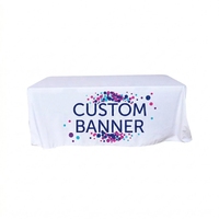 Nappe publicitaire portable personnalisée en polyester avec impression numérique couleur pour salons professionnels (vente en gros)