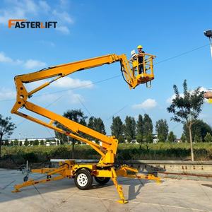 Plataforma de trabajo aéreo de elevación de pluma montada en remolque telescópico directo de fábrica de 12M a 22M - Product Image 3