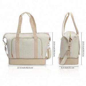 Sac de voyage pour femme personnalisé avec logo BSCI, sac de week-end en nylon, sac de voyage pour la nuit, sac de plage, sac de voyage - Product Image 6