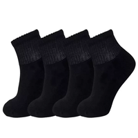 Chaussettes Diabétiques en Coton de Haute Qualité pour Hôpital, Unisexe, Super Douces, Tricotées, Mi-Mollet, Amorti Lâche, Sans Couture, Respirantes