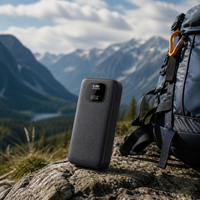 Batterie Li-Polymère Haute Capacité 20000mAh, Power Bank, Entrée/Sortie Type-C, Charge Rapide 30W/65W, Utilisation Extérieure Portable, Logo Personnalisé