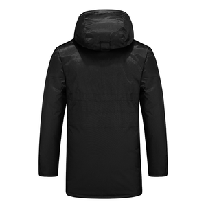 Abrigo <span class=keywords><strong>de</strong></span> invierno para hombre <span class=keywords><strong>de</strong></span> talla grande, con capucha, impermeable, acolchado <span class=keywords><strong>de</strong></span> algodón grueso, desmontable, largo medio, tipo mono. - Product Image 6