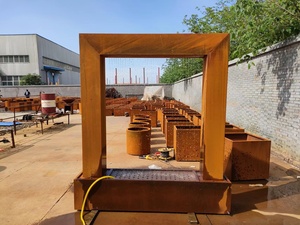 <b>Large</b> Metal Sculpture Modern Art Stainless Steel Waterfall Fountains - Product Image 6