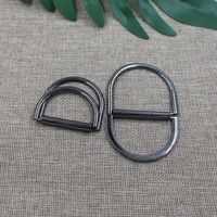 Usine directe haute qualité alliage métal Double d anneau boucle à rouleaux pour vêtements