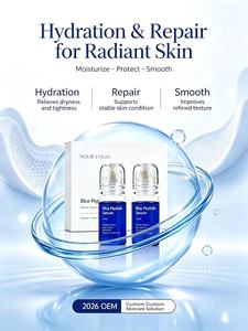 เซรั่มบำรุงผิวหน้าสูตรพิเศษ Private Label 2026 OEM GHK Blue Peptide ช่วยเติมความชุ่มชื้น ฟื้นฟูเกราะป้องกันผิว ลดเลือนริ้วรอย - Product Image 5