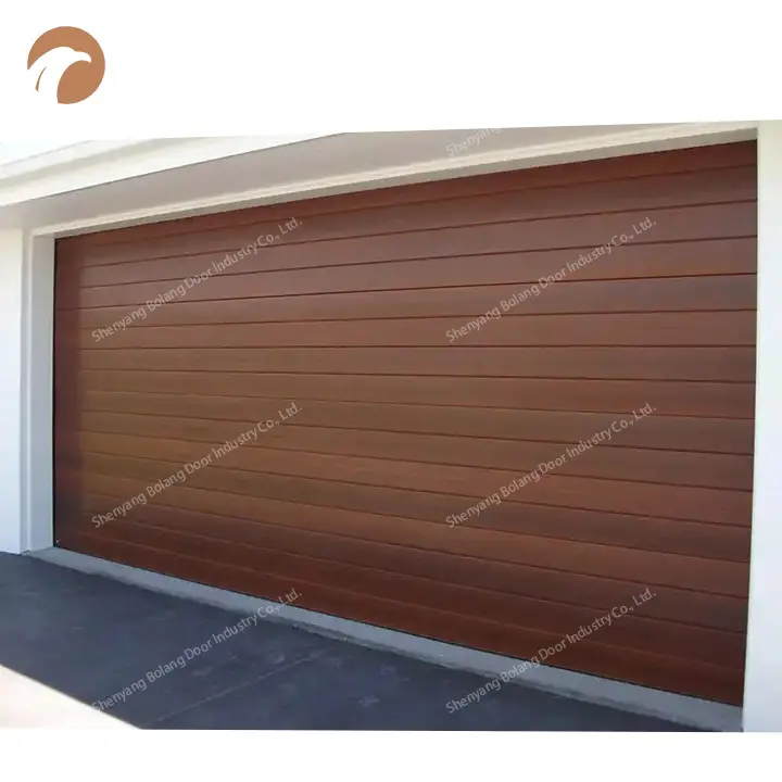 Barato Europeu Seccional Automático Luxo Flat Panel Garage Door Bom Preço