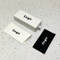 Boîte à lunettes en papier populaire avec logo personnalisé Ensemble d'emballages pour lunettes de soleil avec support étui à lunettes en cuir PU Couleurs personnalisées