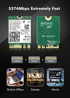 Banda dual WiFi6E AX210 inalámbrico 2,4 Gbps BT5.3 802.11AX inalámbrico AX210 para Intel AX210NGW M.2 NGFF Wlan WiFi tarjeta 006 versión