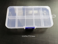 Boîte de rangement acrylique à plusieurs compartiments, boîte de rangement en plastique translucide pour Nail Art