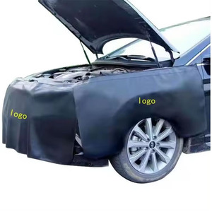 Car automotive mechanic magnetic fender cover protector work mat pad set black car fender cover - Product Image 1
