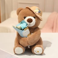 Adorable ours en peluche en coton rembourré de fibres PP, jouet en peluche personnalisé en gros, cadeau de la Saint-Valentin, Saint-Valentin