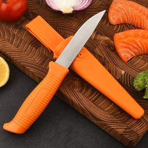 Cuchillo de Camping con Hoja de Acero Inoxidable, Punta Caída, Mango de Plástico, 20 cm, 2 mm de Grosor, Multiusos HK - Product Image 4