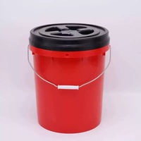 Seau de lavage de voiture roulant JYM-F6 avec base mobile, tabouret multifonctionnel pour le detailing automobile, outil portable de nettoyage et d'entretien de la beauté automobile