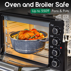 Donnor Hoàng Gia loạt cơ bản 10-Piece Cookware Set 20/24/28/32cm kim loại soong & nông nồi nhà bếp sử dụng - Product Image 4