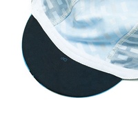 Impreso equipo barato logotipo personalizado al por mayor asequible personalizado Hombres Nuevo Vintage montañismo gorras de ciclismo en blanco
