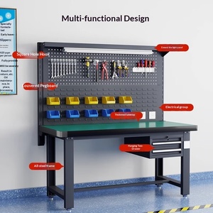 Banc de travail antistatique robuste et personnalisable ZHY-68 1800x750x1800mm pour atelier, ligne d'assemblage, inspection et maintenance - Product Image 2