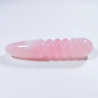 HUIYING – Nouvelle baguette vibrante en quartz rose, réaliste et colorée, pour femmes – Vente en gros de godemichés en cristal