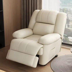 Sillón Reclinable Contemporáneo <span class=keywords><strong>de</strong></span> Tela para Sala <span class=keywords><strong>de</strong></span> Estar: Sofá con Diseño Eléctrico Extensible, Soporte Inflable y Estructura <span class=keywords><strong>de</strong></span> Madera o Metal - Product Image 1