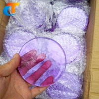 Verre cristal violet en billettes, matière première transparente de qualité supérieure pour la fonte à la cire perdue