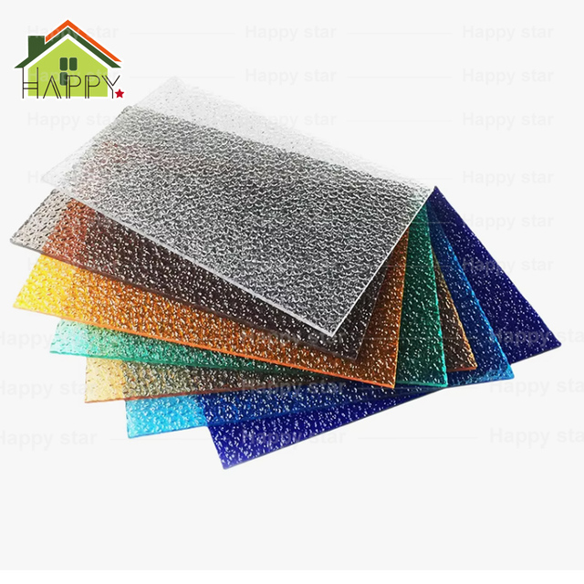 PC Diamond Embossed Polycarbonate Sheet for Warehouse Use Durable & No Rust CE ISO Certified