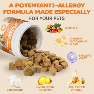 Suplemento de Aceite de Pescado Masticable Suave Anti-picazón para el Cuidado de la Salud de Mascotas, Marca Privada OEM/ODM, 30 Unidades, Orgánico, para el Alivio de Alergias Estacionales en Perros - Product Image 2