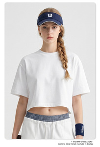 T-shirt personnalisé multicolores de haute qualité, col rond, en coton, pour femme, vente en gros, t-shirt de créateur tendance, en promotion - Product Image 6