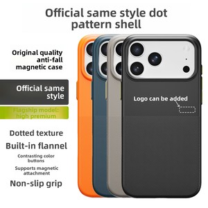 Étui de téléphone portable magnétique en TPU avec motif à pois en relief <span class=keywords><strong>officiel</strong></span> pour 17 Pro Max avec design à bosses rondes - Product Image 3