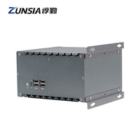 OEM Intel Core I3 i5 i7 6500U VGA/LVDS/EDP sin ventilador Industrial ordenador de control integrado X86 2 Lan DDR4 aluminio Mini Itx PC caso